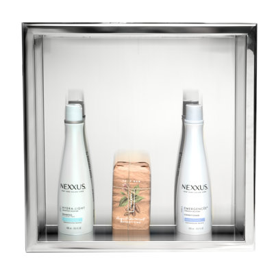 Square Stainless Steel Single Shower Niche