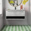 Ensemble de meuble-lavabo simple mural 40 po Roman-1264163603