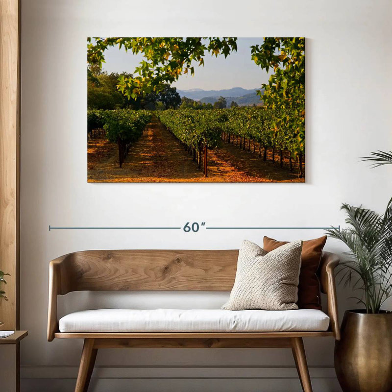 Alvord Napa Vineyard Sunset, H 30 po x l 45 po