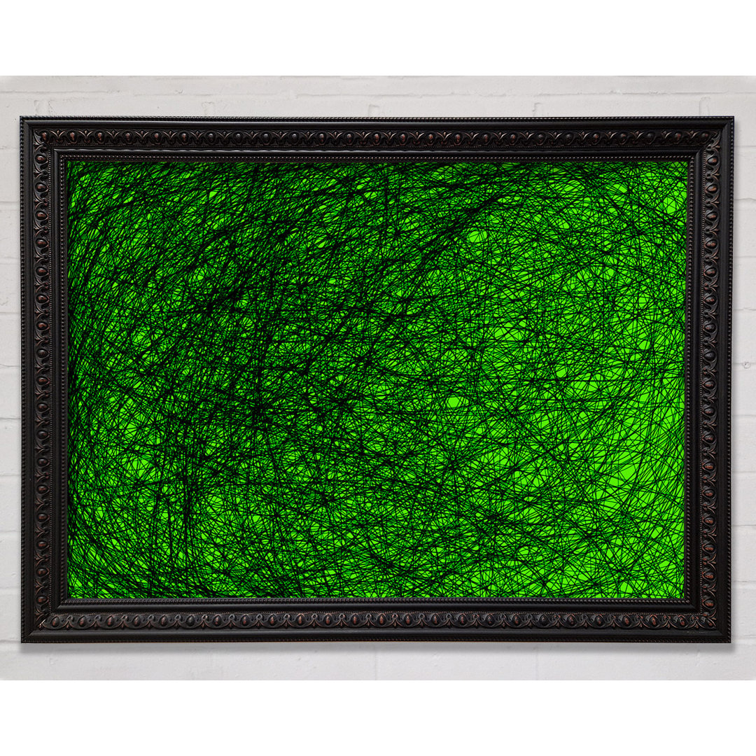 Gerahmtes Leinwandbild Space Matter Green