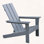 Chaise Adirondack pliante en PEHD - Rangement ergonomique et facile à utiliser pour le patio ou le jardin