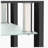 3-Piece Coffee Table,Square Glass Tea Table-90870841