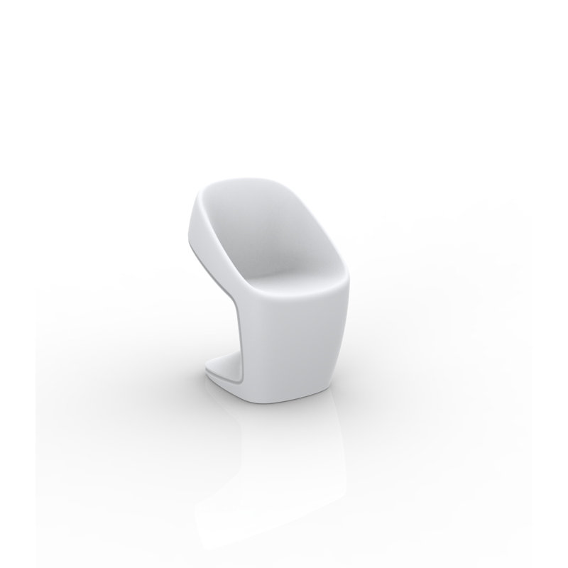 Ufo Patio Dining Side Chair, White