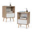 Ensemble de 2 tables de chevet Mid-Century