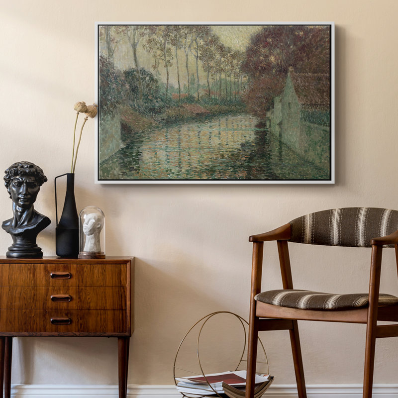 «Vintage Landscape» - CCSCV - Impression sur toile, cadre flottant, Blanc, H 17 po x l 25 po