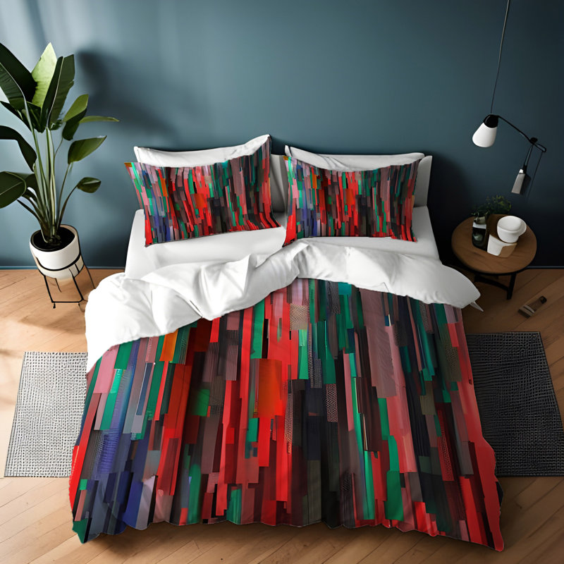 Polyester Duvet Cover, Twin Duvet Cover + 1 Queen Sham
