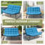 Causeuse de patio de 53,15 po de largeur avec coussin-1407354795