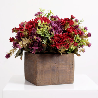 Arrangement floral maman en pot de fleurs
