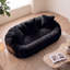 Causeuse florale 2 places pour salon, canapé moelleux en nuage moelleux beige-129883502