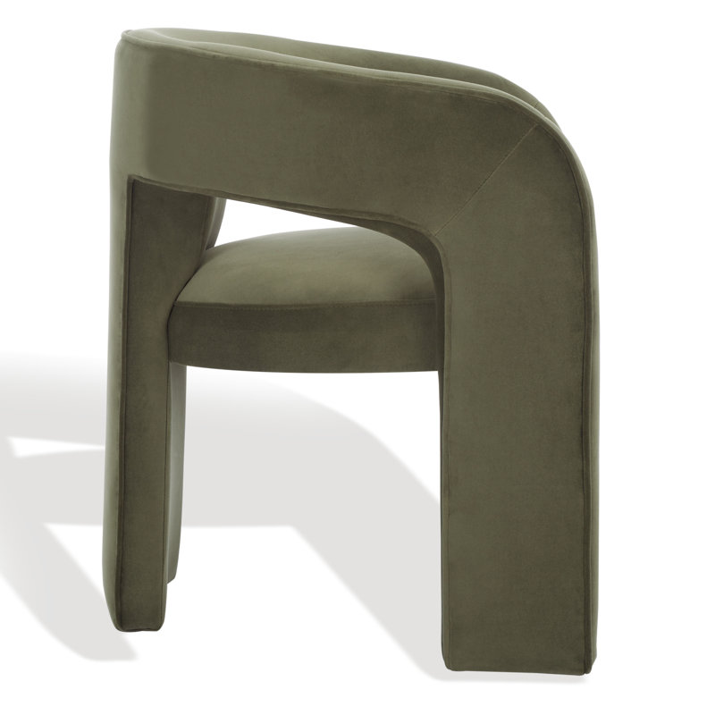 Meline Dining Chair, Olive Green Velvet