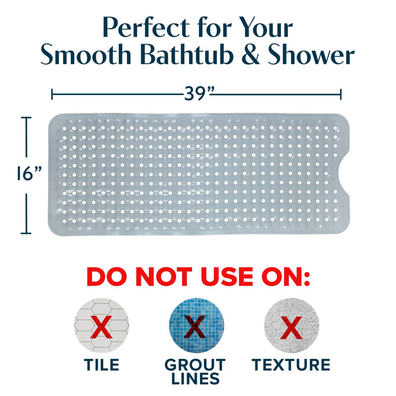 Tapis de sécurité pour baignoire Power Grip | Technologie Precision Grip