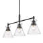 Luminaire suspendu pour îlot de cuisine en bronze brossé à 3 lumières Kyere-1531790045