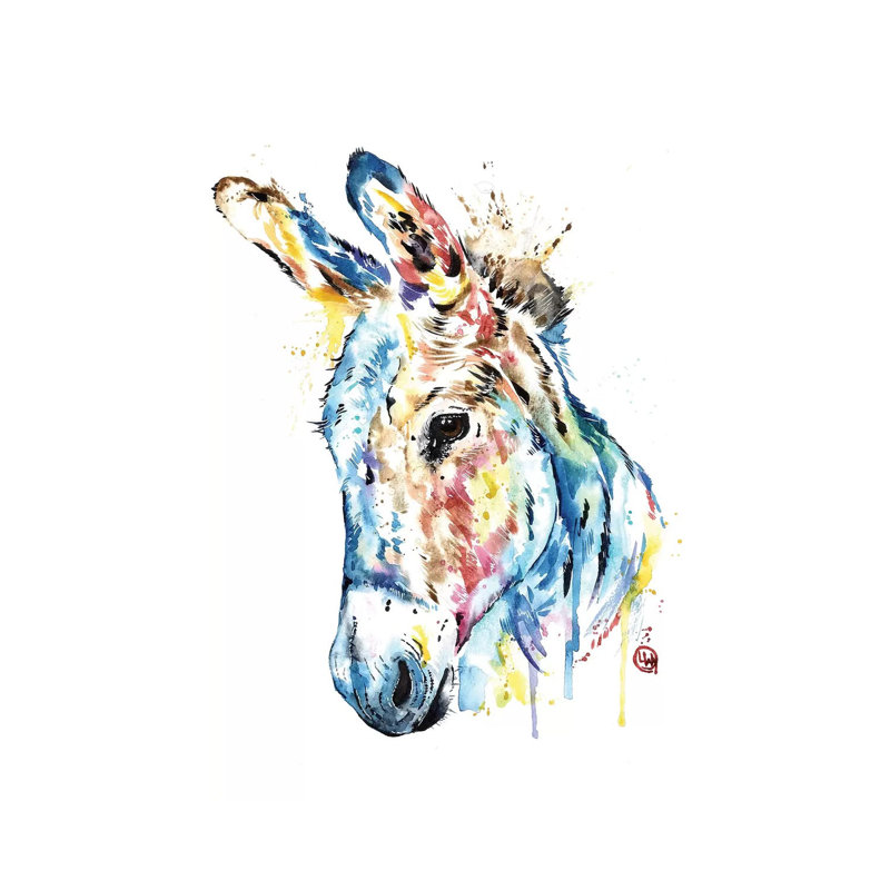 Donkey by Lisa Whitehouse - Wrapped Canvas Print, 66.04 cm H x 45.72 cm W x 1.91 cm D