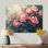 Été rose aquarelle pivoines Bloom I - pivoines grand art mural