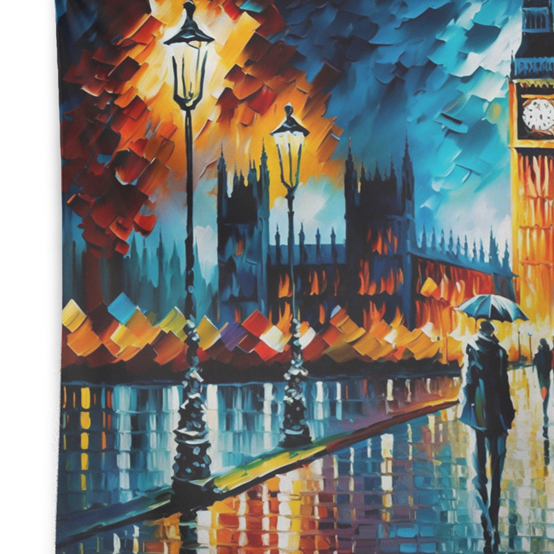 Tapisserie en polyester «City in London II» en polyester, H 32 po x l 39 po
