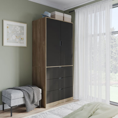 Stephy Solid Wood Wardrobe