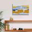 Marbre aigrettes VI sable foncé - peinture sur toile tendue-2108005742