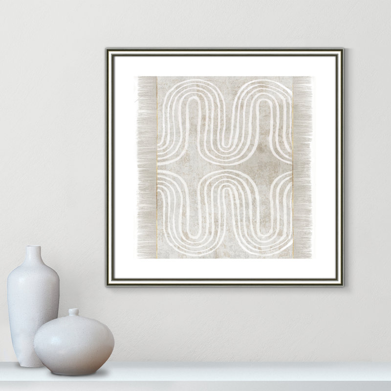 Spired II - cadre photo, reproduction d'art sur papier, H 24,75 po x l 24,75 po x P 0,88 po, Papier avec cadre argenté