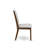 5 Piece Kitchen Table Set for 4 Includes a Rectangle Rustic Wood Dining Room Table and 4 Grey Linen Fabric Upholstered Chairs, Antique Walnut-1129915176-1129915179-1129915178