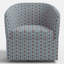 Chaise pivotante Pembroke en ardoise Delphine-121672264