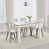Argyle Grid White Velvet Chairs#4