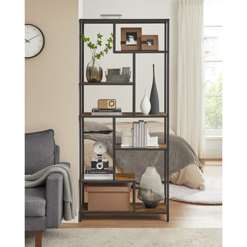 Akeiba 180cm H x 80cm W Steel Standard Bookcase