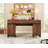 Home Office Furniture Set: 59" Executive Desk With Charging Station & Storage Cabinet + 72" Tall Bookcase With 6 Drawers, Modern Computer Desk & Library Shelf, Wood, Work Study, Brown-1365896612