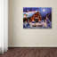 « cowboy christmas », reproduction d’impression sur toile tendue-31284484