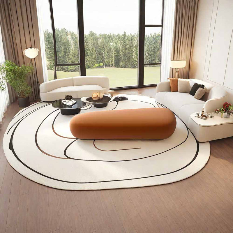 Négociation de canapé d'affaires luxueux et léger, Orange