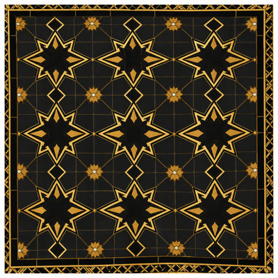 Édredon étoile à motif mosaïque