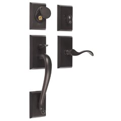 Rockwell Premium Lumina Solid Brass Entry Door Handle Set