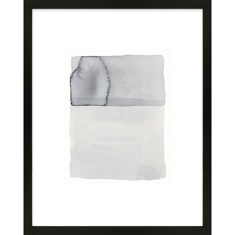 Gray On Gray 4 Print by Jacques Pilon, Black Wood, 38" H x 30" W