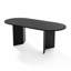 Tables de cuisine ovales noires de 67 po avec 2 chaises de salle à manger Daryl-132440694