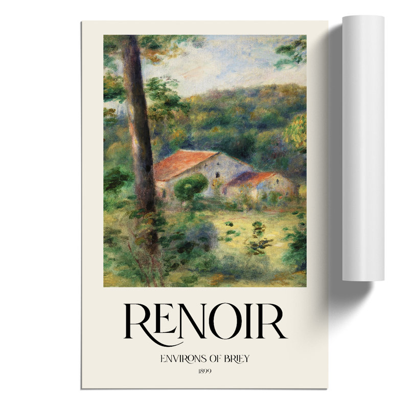 Environs of Briey by Pierre-Auguste Renoir - 1 Piece Painting, 59cm H x 42cm W x 0.1cm D