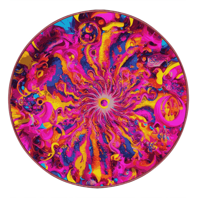 Radiant Harmony Rug, Round 6'