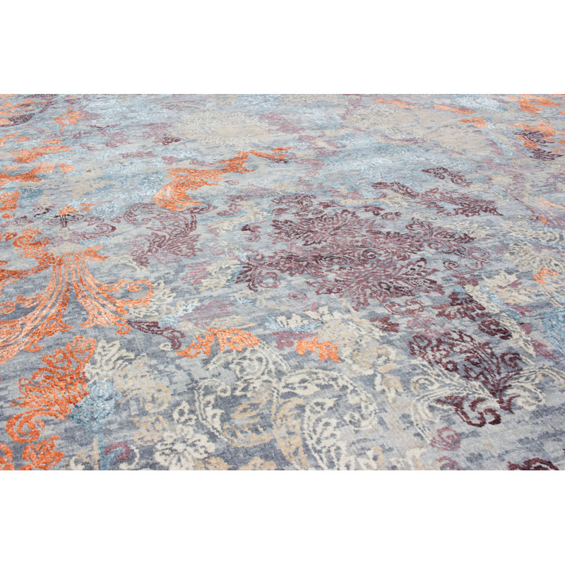 Fanciful Hand Knotted Area Rug