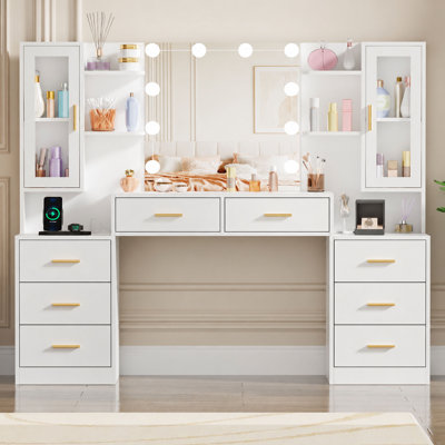 Elowen Dressing Table with Mirror
