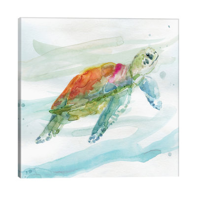 Turtle Tropics I by Carol Robinson - Painting on Canvas