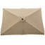 Parasol d'extérieur 6 pi x 9 pi, hydrofuge, à manivelle et à bouton-poussoir inclinable pour piscine d'extérieur rectangulaire de 9 pi x 6 pi, antirouille, imperméable, avec jardin-29222064