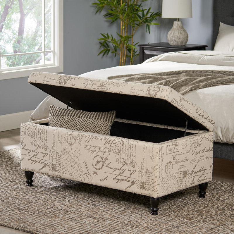 Alcina Fabric Upholstered Storage Bench