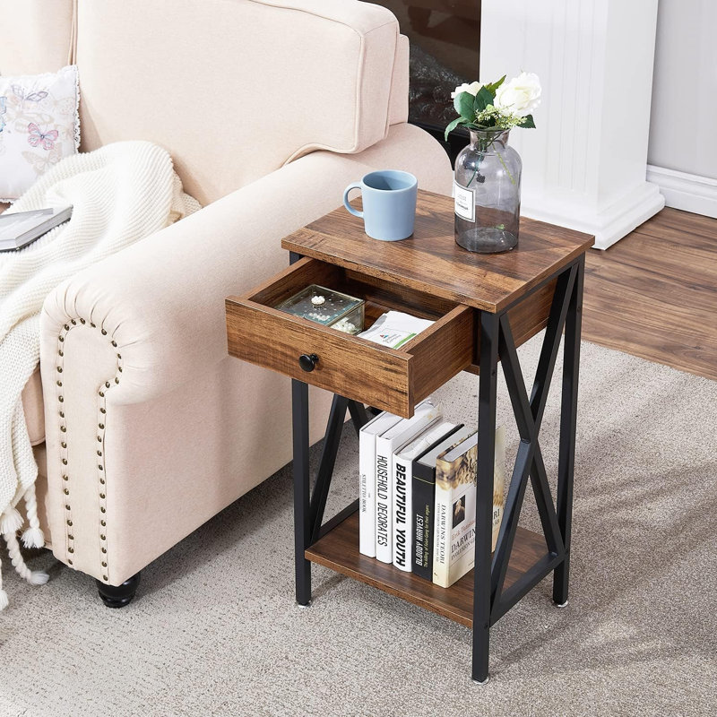 Gedalya End Table Set, Dark Brown