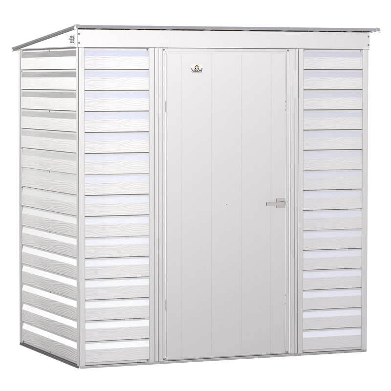 Remise de rangement en acier Select, 6 x 4, gris flûte, Gris flûte