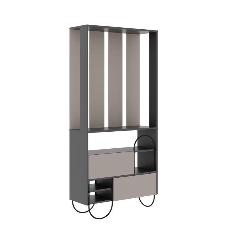 Norfolk Hall Stand Coat Rack with Shoe Storage , Anthracite/Light Mocha