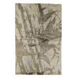 Hand Knotted Area Rug in Olive