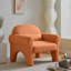 Fauteuil d'appoint moderne avec coussin lombaire pour le salon