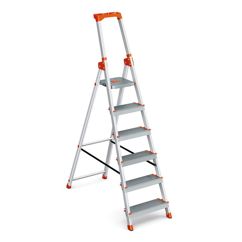 Aluminium Step Ladder, Grey
