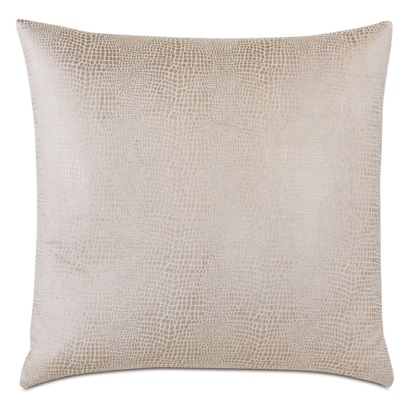 Housse et insert de coussin décoratif en fausse peau de serpent Teryn