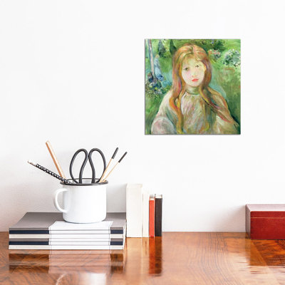 Little Girl At Mesnil, 1892 by Berthe Morisot - Wrapped Canvas Painting