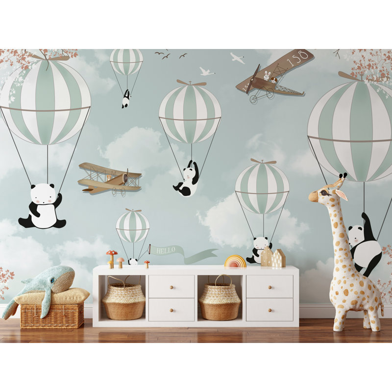 Papier peint Panda, L 99,96 po x l 150 po