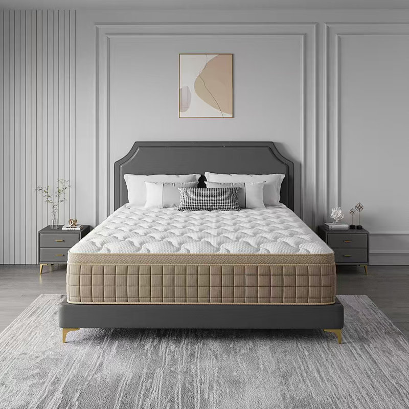 Medium Firm Hybrid Mattress – Pocket Coils, Cooling Convoluted Foam, CertiPUR-US & Pressure Relief, King, 10"